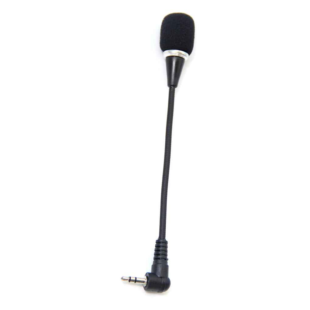 Chowceng Haute Qualité Noir antibruit Mini PC Portable PC Portable Jack 3,5 mm Microphone Flexible Mic 