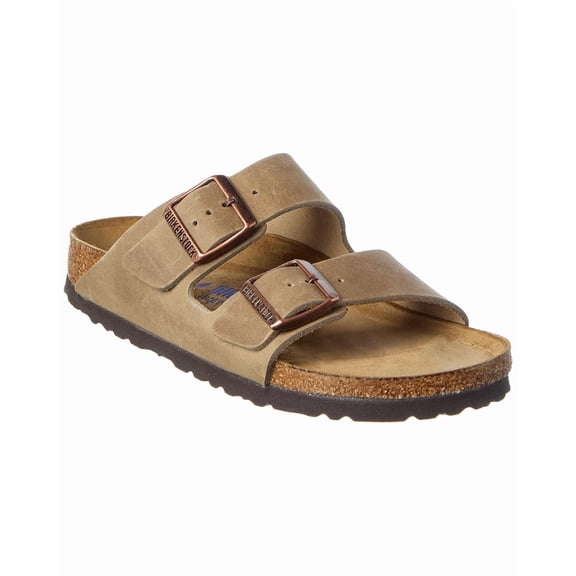 Birkenstock Women's Arizona Soft Footbed Oiled Nubuck Leather Narrow Sandal, 35