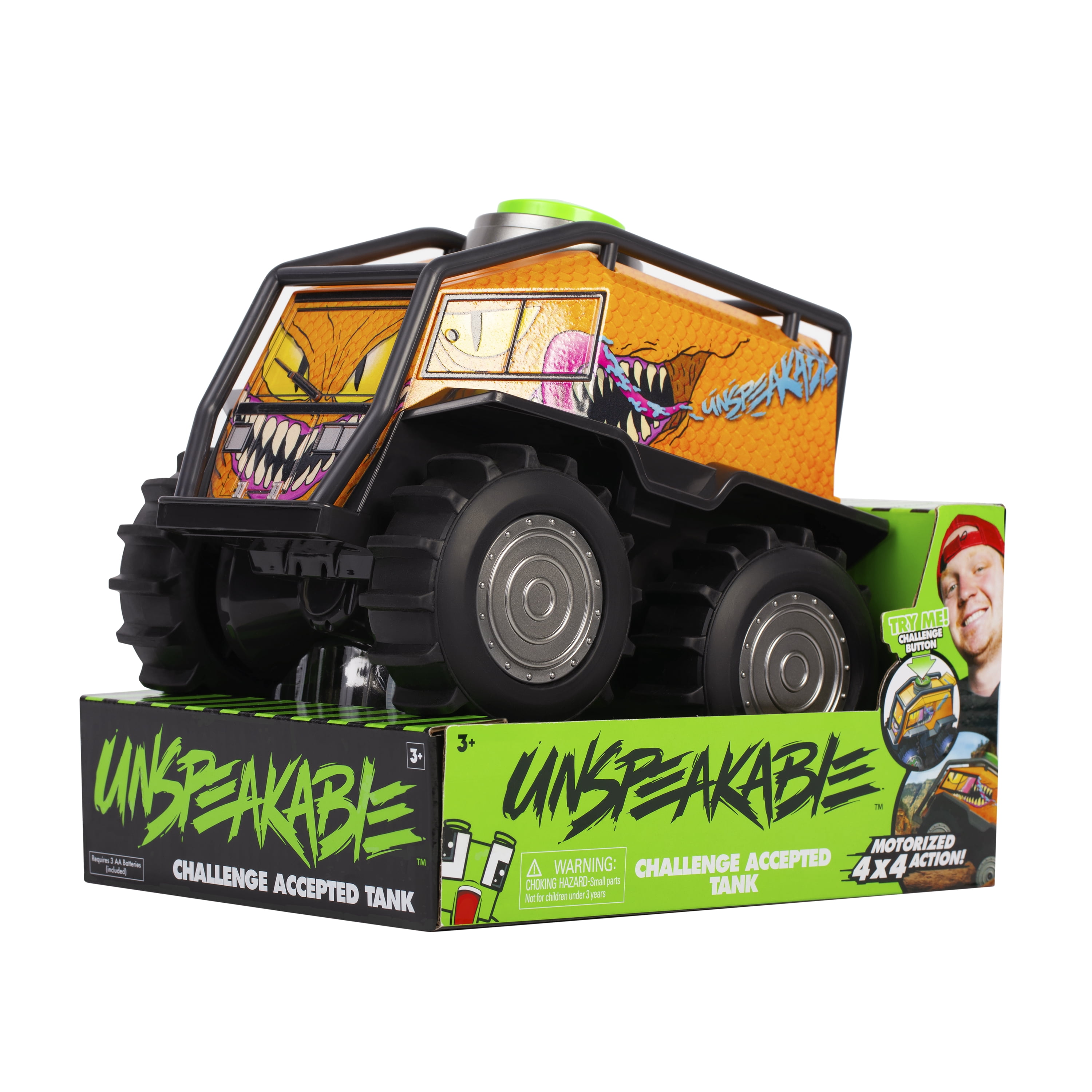 Unspeakable Challenge Accepted 8 inch Super Action Tank Vehicle Official Merch
