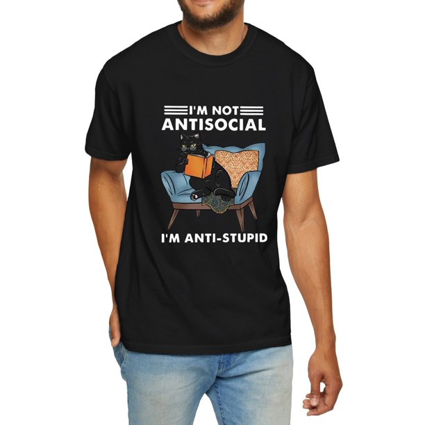 Comfortable Graphic Tee for Men - Soft Cotton Knit, Crew Neck, Short Sleeve, Humorous Print - Relaxed Fit for Weekend, Outdoor, and Casual Occasions