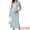 Blue, variant on DARING DIVA Women's Bodycon Fitted Stretchy Ribbed Midi Maternity Dress S Black