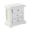 thumbnail image 1 of Miangastore White Miniature Furniture Toy Creative Decorative Drawer Cabinet Model for Dollhouse Synth Material, 1 of 9