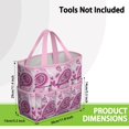 thumbnail image 3 of Bright Paisley Garden Tools Bag, Water-proof Floral Oxford Garden Tote Home Organizer Gardening Tool Bag Kit Holder with 8 Pockets for Indoor and Outdoor Gardening(Tools Not Included), 3 of 4