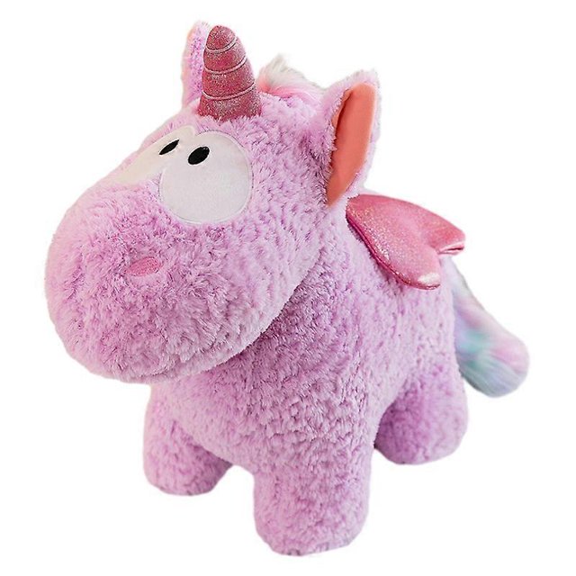 Cute Winged Unicorn Doll Rainbow Pony Girl Doll Sleeping Pillow Childrens Rag Doll Gift