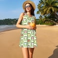 thumbnail image 3 of Defioc Cute Chubby Frog Pattern Women's Summer Dresses 2025 Beach Casual Sleeveless Tank Loose Sundress Beach Vacation Clothes with Pocket -Medium, 3 of 7