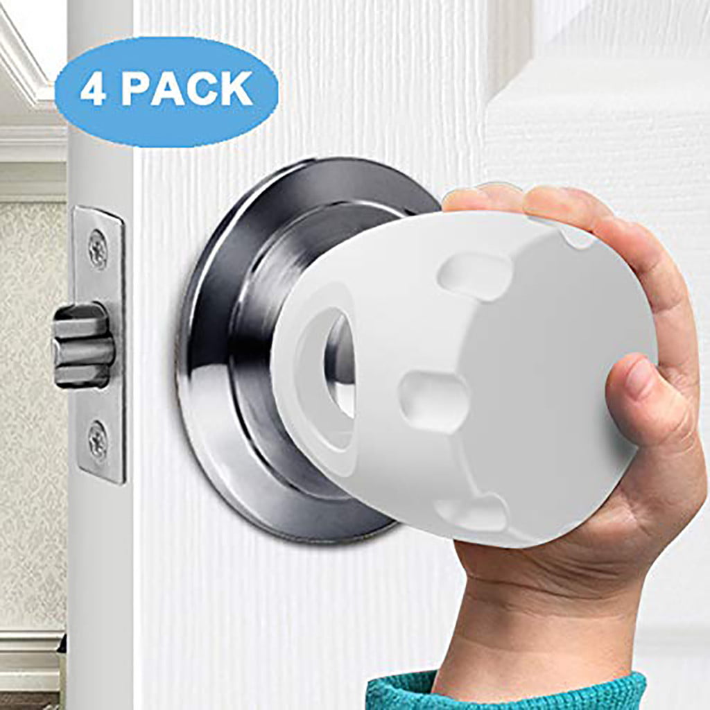 SHINY HANDLES Door Knob Covers Babyproof 2 Pack，Baby Safety Door Handle Covers,Door Knob Safety Cover for Toddlers 