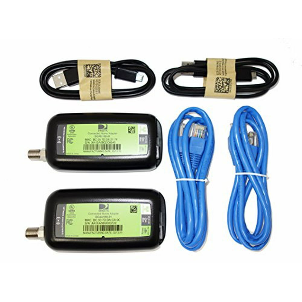 2 pack directv broadband deca ethernet to coax adapter third