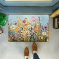 thumbnail image 3 of Dsscvnef 3D Floral Print Doormat Set Modern Bath Rug Entryway Carpet High Absorbency Machine Washable Floor Mat Indoor Non-, 3 of 4