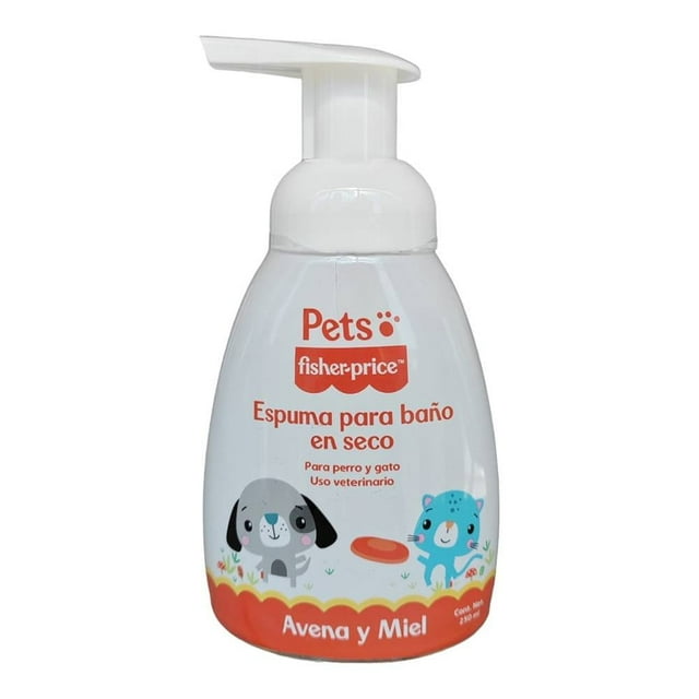 Espuma para Baño en Seco Pets&More Fisher-Price para Perro y Gato Avena y Miel 250 ml