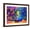 Brown Frame, variant on Art.com Original Oil Painting on Canvas. Colorful Peacock. Modern Art Art Print by Ivailo Nikolov, 16" x 12"