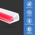 thumbnail image 6 of Clear Rubber Edge Trim, Self-Adhesive Clear Rubber Edge Trim, Edge Protector for Sheet Metal, Glasses or Flexi Glasses, Silicone Rubber Material, Fit 1/4"(6.4mm), U Channel Edge Trim, Length 20Ft, 6 of 7
