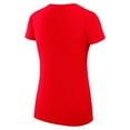 thumbnail image 3 of Women's G-III 4Her by Carl Banks  Red Cleveland Guardians Super-Slim Fit Lightweight Heart V-Neck T-Shirt, 3 of 5
