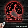 thumbnail image 2 of Craftnamesign Custom Stick Gear Shift Knob Shop Metal Wall Art LED Light, 6-Speed MT Name Sign, 2 of 5