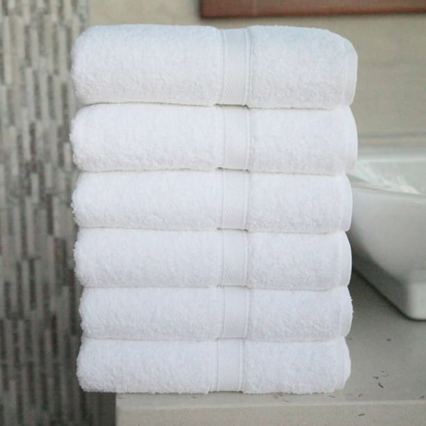 Luxury Hotel & Spa 100 Turkish Cotton Hand Towels Set of 6 Walmart