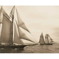thumbnail image 2 of Stevens, David 31x26 White Modern Wood Framed Museum Art Print Titled - Maiden Voyage I, 2 of 4