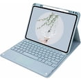 thumbnail image 1 of Funda con Teclado Touchpad para iPad 10.2/10.5, Soporte para Lápiz (Azul Brumoso), 1 of 5