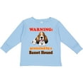 thumbnail image 3 of Inktastic Protected by a Basset Hound Funny Dog Boys or Girls Long Sleeve Toddler T-Shirt, 3 of 5