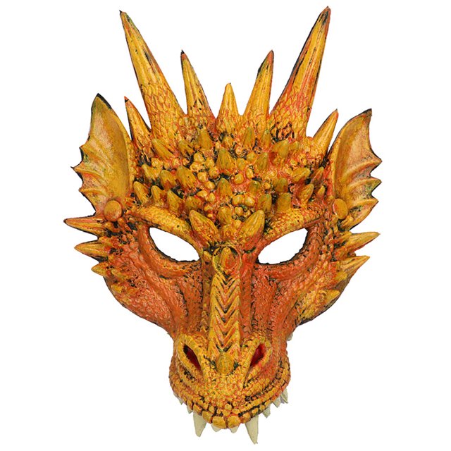 Máscara de mandíbula de dinosaurio de Halloween, máscara de dragón malvado de PU para club nocturno, juego de simulación