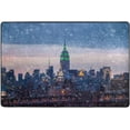 thumbnail image 4 of Dreamtimes Winter City Landscape Non-Slip Area Rug 36"x24", Snowing Night Floor Carpet Comfort Floor Mats Decor for Indoor Front Porch,Living Room, Bedroom,Kitchen, 4 of 5