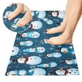 thumbnail image 2 of Christmas Snowmans Luxury Kitchen Rug Non Slip Bathroom Plush Mat Shaggy Bedroom Carpet 39"x20", 2 of 6