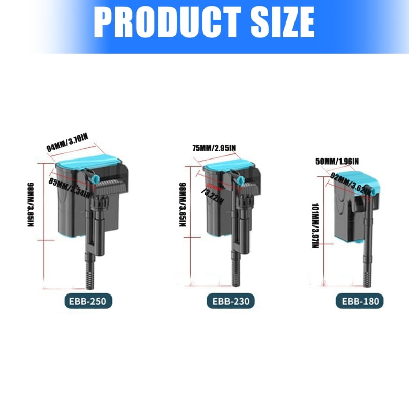 lanema Strong ABS External Aquarium Pump Efficient High Execution Quiet Twin Twin Implementation Home Use