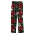 thumbnail image 5 of Mens Pajama Pants with Pockets Christmas Printed Mid Waisted Casual Pants Pajamas with Drawstring and Palazzo Pants Bottoms Sleep Lounge Long Pant, 5 of 5