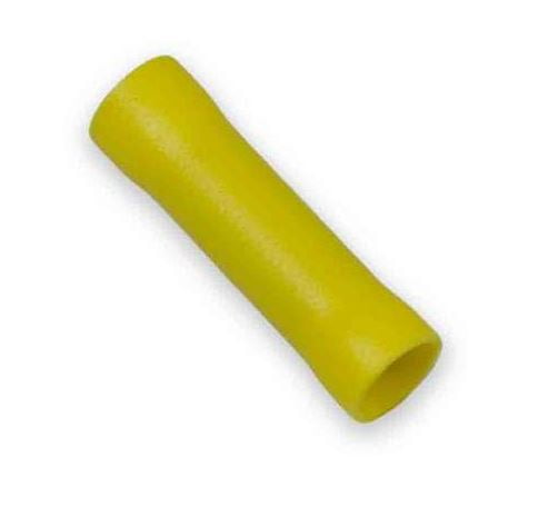 Yellow Vinyl Insulated Butt Splice Connectors 12-10 GAUGE