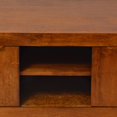thumbnail image 5 of 36 Inch Rectangular Wooden Industrial Coffee Table, Open Compartments and Sled Base, Brown - Saltoro Sherpi, 5 of 9
