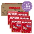 thumbnail image 3 of Huggies Little Movers Baby Diapers, Size 3 (16-28 lbs), 168 Count (Select for More), 3 of 13