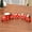 Red, variant on Red Wooden Christmas Train Toy Red Decorations For Home Little Train Holiday Party Supply Kids