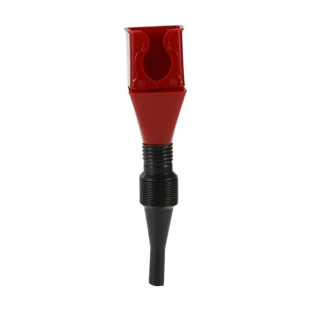 Embudo de Aceite Unique Bargains, Embudo de 11.02"x1.73" para Automóviles Universal para Aceite de Motor, Líquido, Diésel, Queroseno, Gasolina de Plástico Duradero Rojo