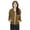 Coffee, variant on Kids Hooded Zipper Jacket Full Sleeve Front Open Coat With Sleeves For Children Youth Casual Jacket With Functional Pockets Girls Jacket Coat,Sizes 10-11 Years