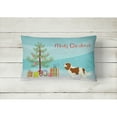 thumbnail image 2 of Carolines Treasures CK3529PW1216 Cavalier Spaniel Christmas Tree Canvas Fabric Decorative Pillow, 12H x16W, multicolor, 2 of 4