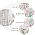 thumbnail image 3 of Tropical Plants Bathroom Shower Curtains with 12 Hooks Polyester Waterproof Shower Curtain for Stalls and Bathtubs Summer Botanical Jungle Palm Leaves Decorative Bathroom Privacy Curtain 72x84 Inches, 3 of 9