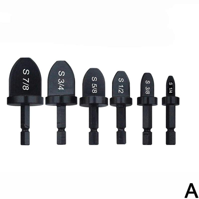Details about   6pcs Set Air Conditioner Copper Tube Expander Swaging Tool Drill Bit Flaring US 
