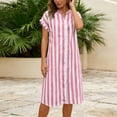 thumbnail image 5 of Linfrsh Womens Sleeveless Dress Summer Dresses for Women Sleeveless Casual Midi Dress Beach Vacation Sundresses with Pockets(Red,M), 5 of 6