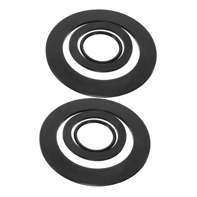 Ensemble Assorti de 6 Rondelles Plates, Rondelles pour Connexions Électriques, Rondelles Plates Noires, Rondelles de Joint pour Boulons en Caoutchouc