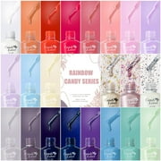 Candy Lover Gel Nail Polish Kit, 22 Colors Young Bright UV Gel Polish with Top Coat Base Coat Matte Coat, Gel Nail Polish Set Gift for Girls Women DIY Manicure