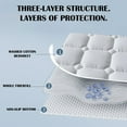 thumbnail image 7 of Dadiaei Non Slip Mattress Pad,Keep Topper from Sliding - Anti Slip Grip Pads Holder Stop Couch Cushion,Sofa Cushions,Patio & Furniture to Prevent Sliding,Double Bed Size (78.74x59.1In), 7 of 7