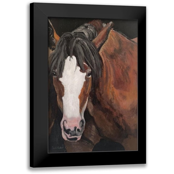 Redman, Suzi 11x14 Black Modern Framed Museum Art Print Titled - Horse Portrait I