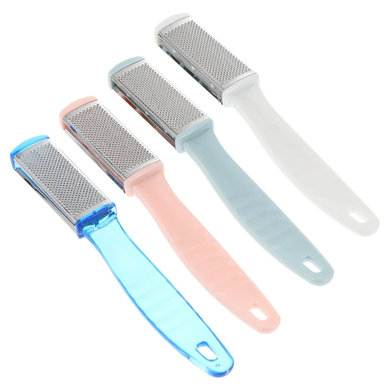 Portable Clear Plastic Handgrip Double-sided Callus Remover Foot File Foot  Scraper Tool