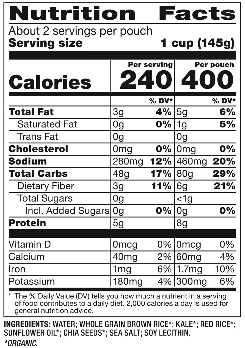 Red Rice Nutrition Facts Red Rice Nutrition Facts
