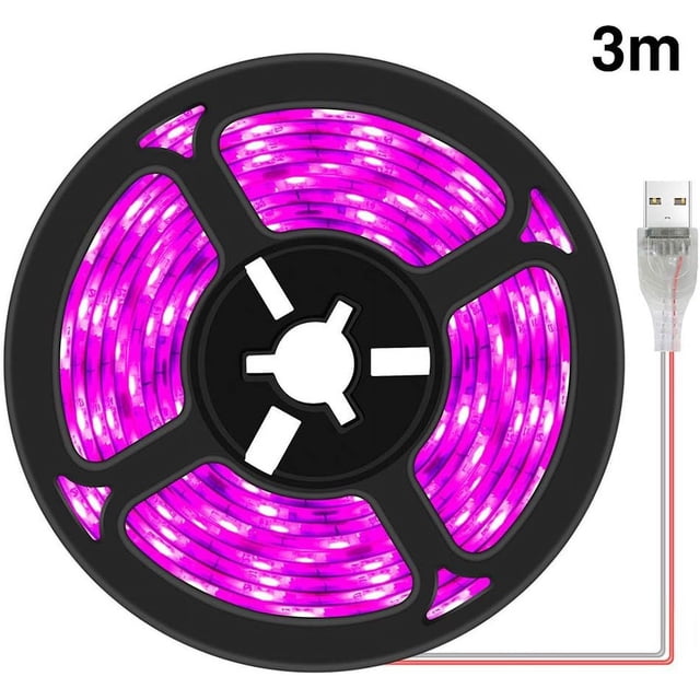 Tiras de luz LED para cultivo de plantas,Luz impermeable para cultivo de plantas,Lámpara de cultivo de espectro completo Suculentas Hidroponía Invernadero Jardinería Barras de luz de cultivo