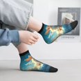 thumbnail image 2 of Fuzoiu Cute Angel Winged Rabbit Print Adult Socks, Crew Moisture-wicking Socks, Unisex Cushion Crew Socks,Casual Sports Ankle Socks, 2 of 7