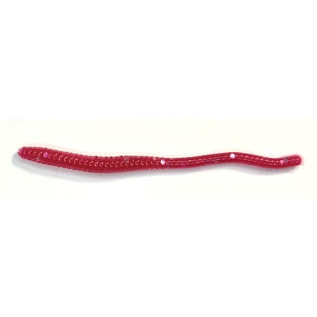 Appalachian Baits Mountin Wormz Razberry Shine 2 1/4 Soft Sinking Fishing Bait Worms Scented 15 count