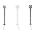 thumbnail image 4 of Model Train Lamppost with Ladder Courtyard Decorations LED Railway Light Two-Heads Track Lamp Table Scenery Accessories Green (White Light), 4 of 9