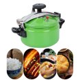 thumbnail image 3 of Olla a Presión Portátil Aleación de Aluminio Sopa Cocción de Arroz Olla de Cocción Lenta Calentador con Mango Anti-escaldado Camping Al Aire Libre Pic - Verde 3.5L SM SunniMix Olla a presión, 3 of 8