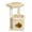A-Beige, variant on Pefilos 27" Cat Tree Tower for Indoor Cats with Private Cozy Cat Condo, Natural Sisal Scratching Posts and Plush Pom-pom for Small Cats, Gray