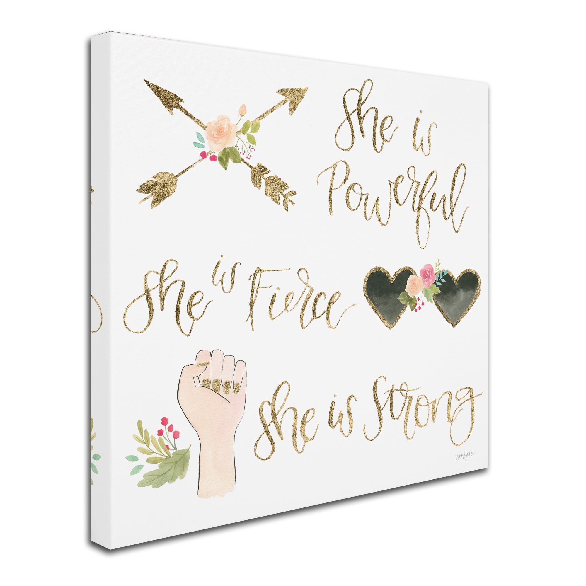 Trademark Fine Art 'Girl Power IV' Canvas Art by Jenaya Jackson
