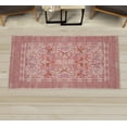 thumbnail image 1 of Oriental Decorative Rug, Bohemian Asian Culture Flowers Folk Artwork Traditional Floral Design, Quality Carpet for Bedroom Dorm and Living Room, 6 Sizes, Pale Pink, by Ambesonne, 1 of 1